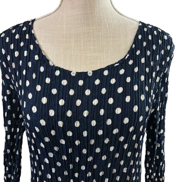 Alquema Dress 3/4 Length Sleeve Pleated Crinkle Crush Alquema size 2 / US 10-12 - Picture 2 of 12